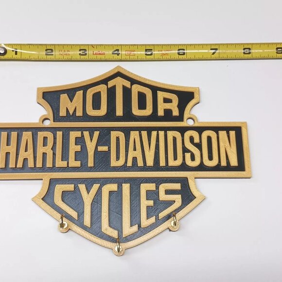 harley davidson Key Holder Hook Wall rack with 3 Hook man cave plastic - Picture 1 of 1